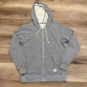 Iron & Resin waffle knot full zip hoodie grey men’s size medium